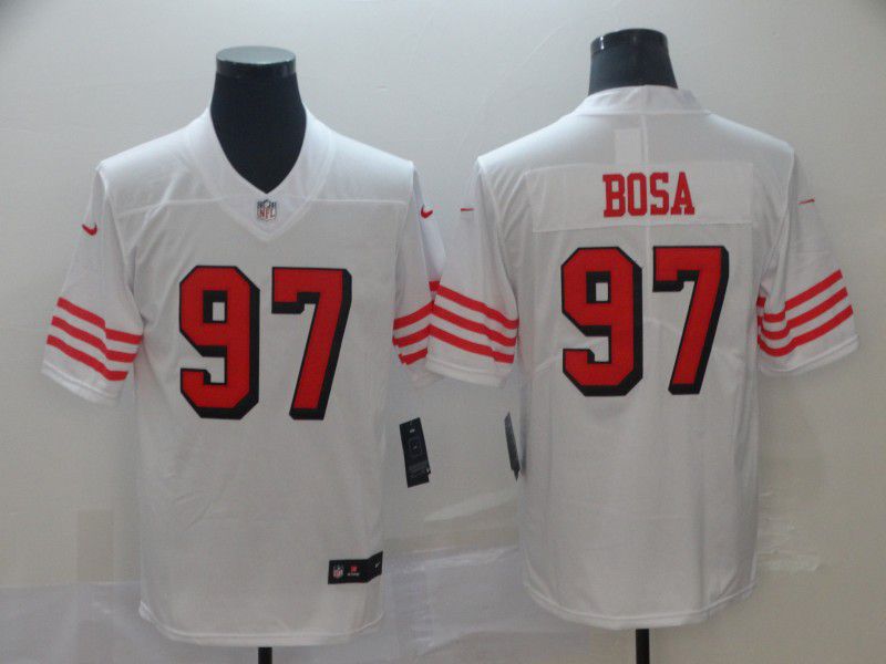 Men San Francisco 49ers #97 Bosa White Nike Vapor Untouchable Limited NFL Jerseys